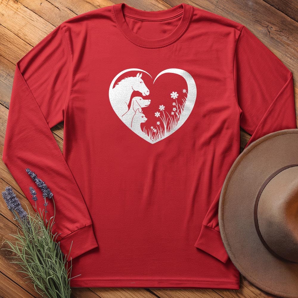 Horse, Dog & Cat love - Long Sleeves