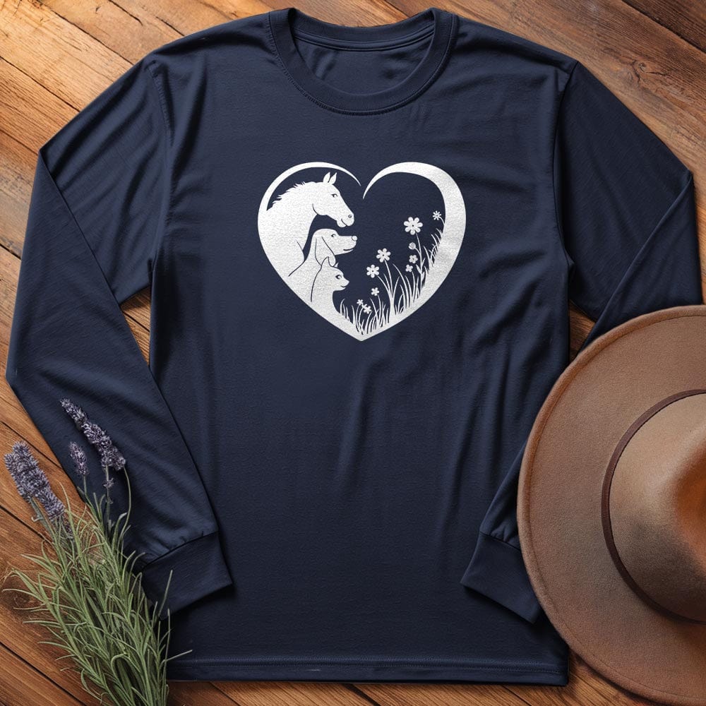 Horse, Dog & Cat love - Long Sleeves