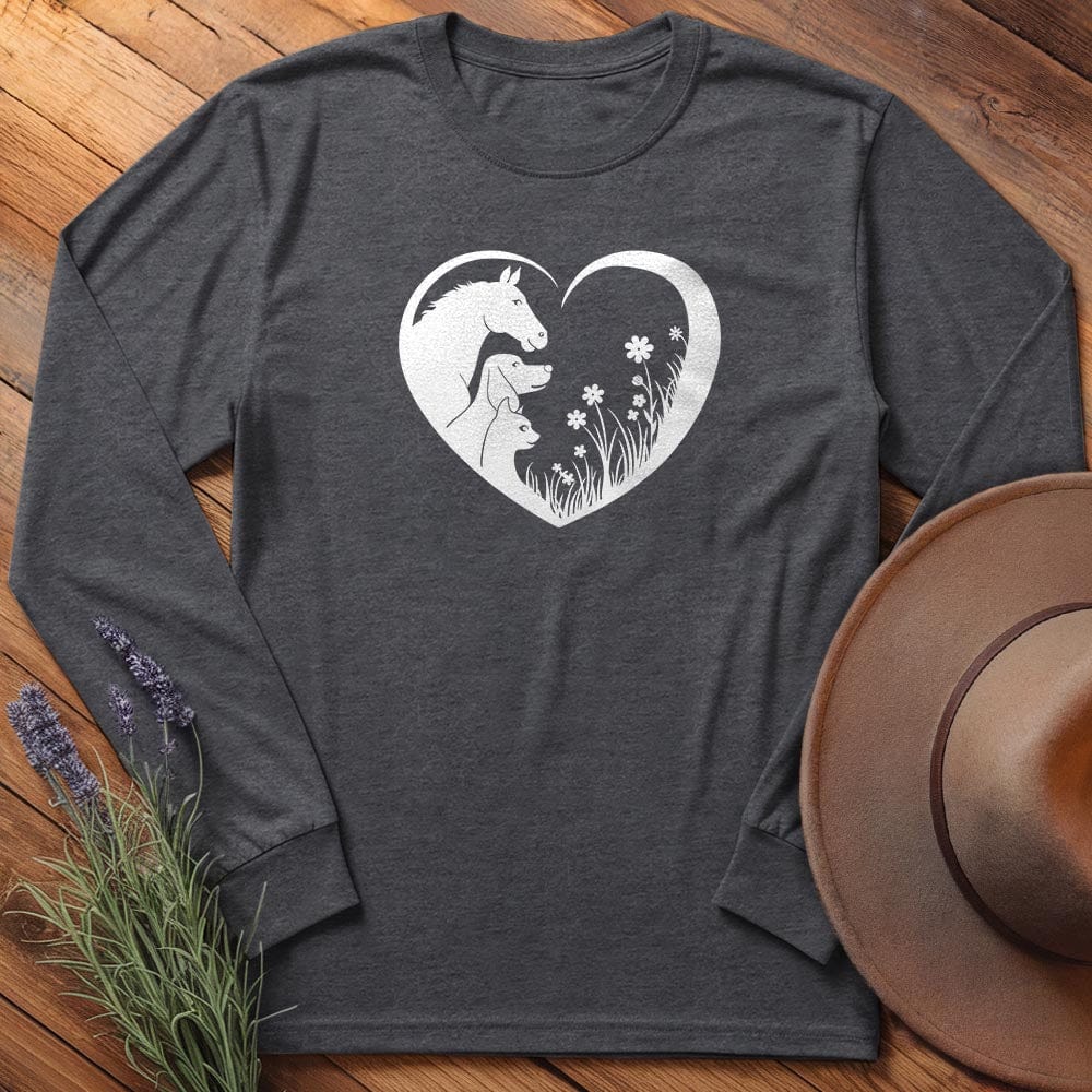 Horse, Dog & Cat love - Long Sleeves