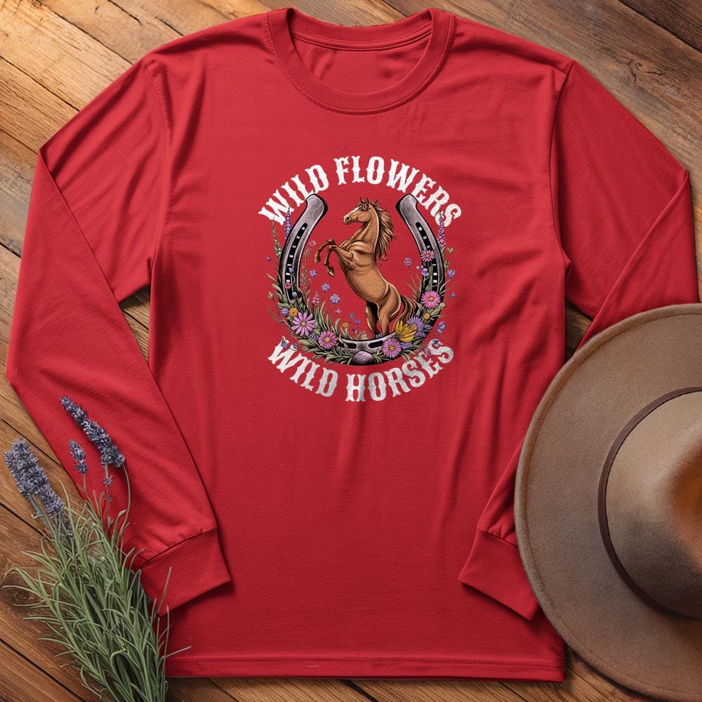 Wild Flowers, Wild Horses 2 - Long Sleeves