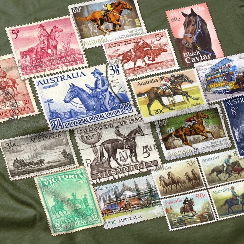 Horses Stamps Australia - Heavyweight