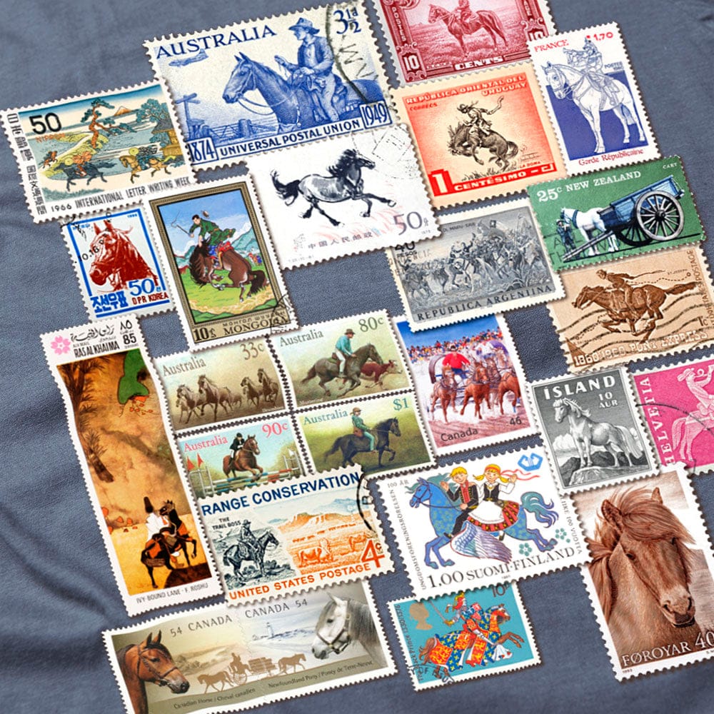 Horses Stamps of the World - Heavyweight