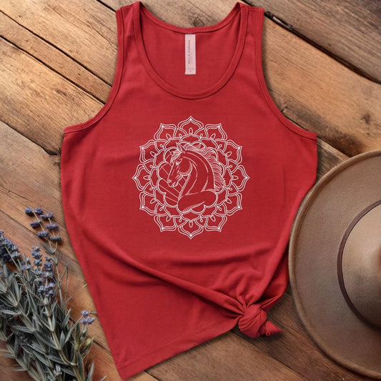Mandala Horse Head - Tank Top