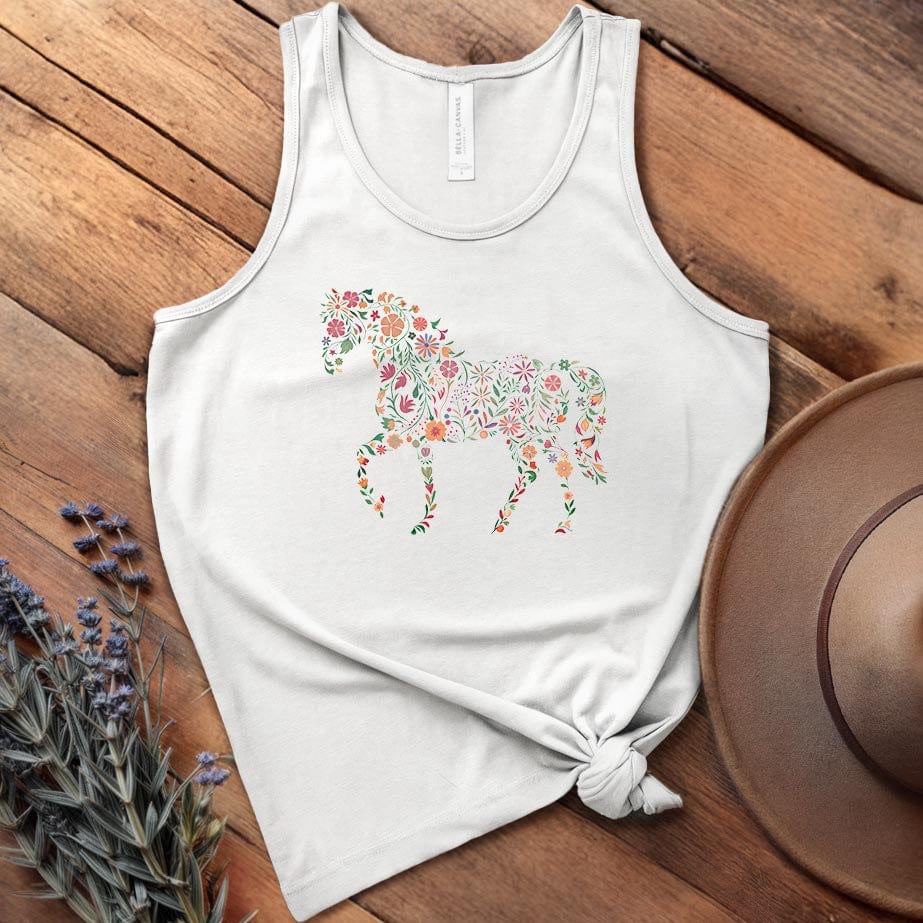 Flowers Horse - Tank Top