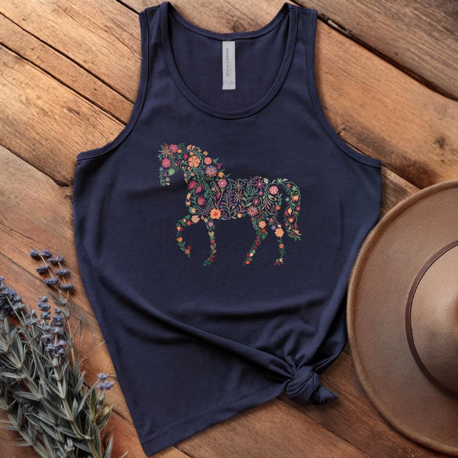 Flowers Horse - Tank Top