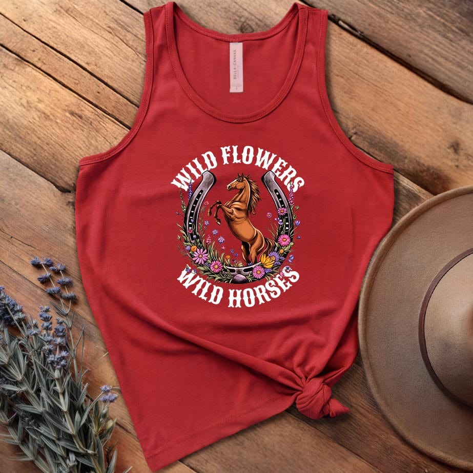 Wild Flowers, Wild Horses 2 - Tank Top