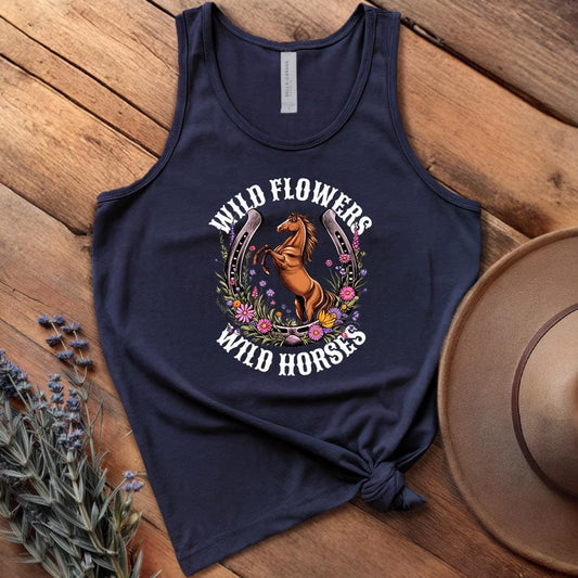 Wild Flowers, Wild Horses 2 - Tank Top