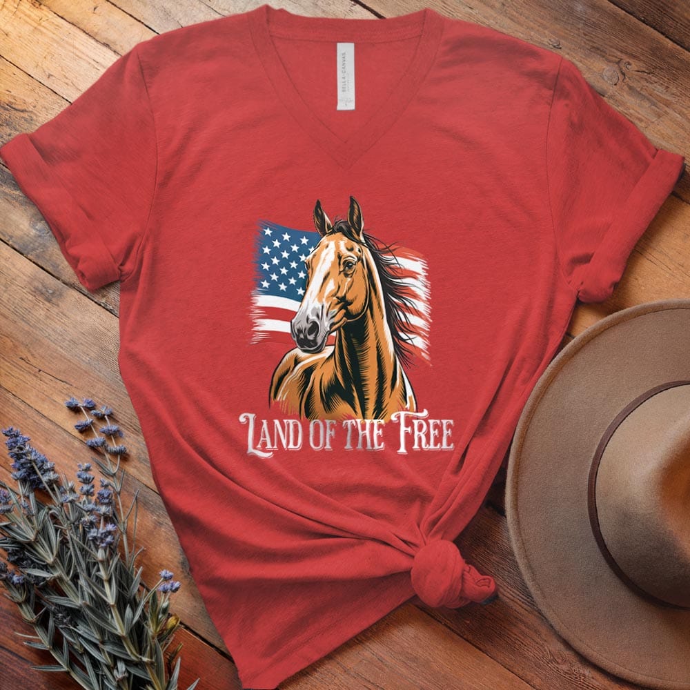 Horse Land of the Free - V-neck