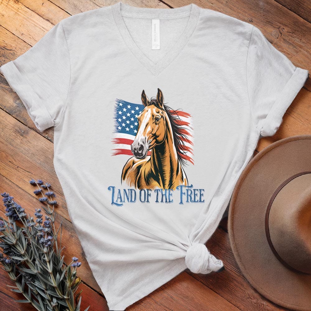 Horse Land of the Free - V-neck