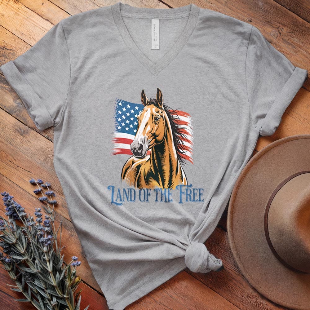 Horse Land of the Free - V-neck