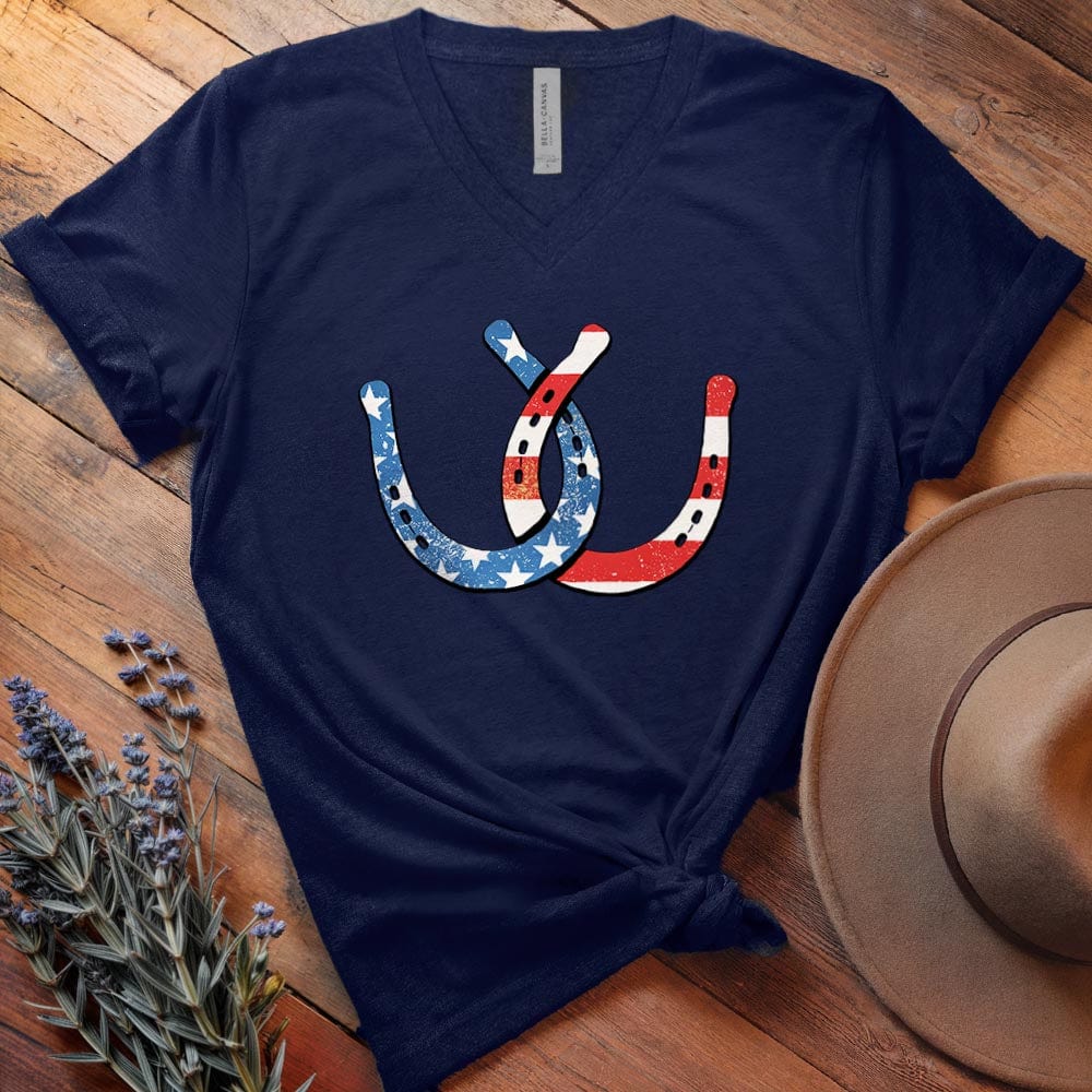 Horseshoe America - V-neck