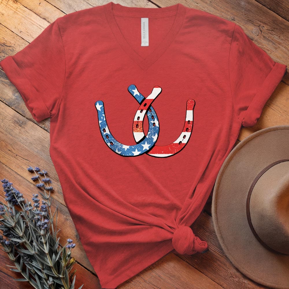 Horseshoe America - V-neck