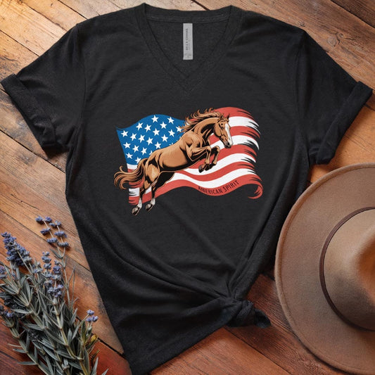 Horse American Spirit - V-neck