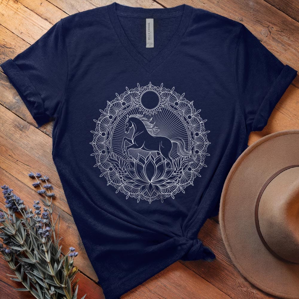 Mandala Horse - V-neck