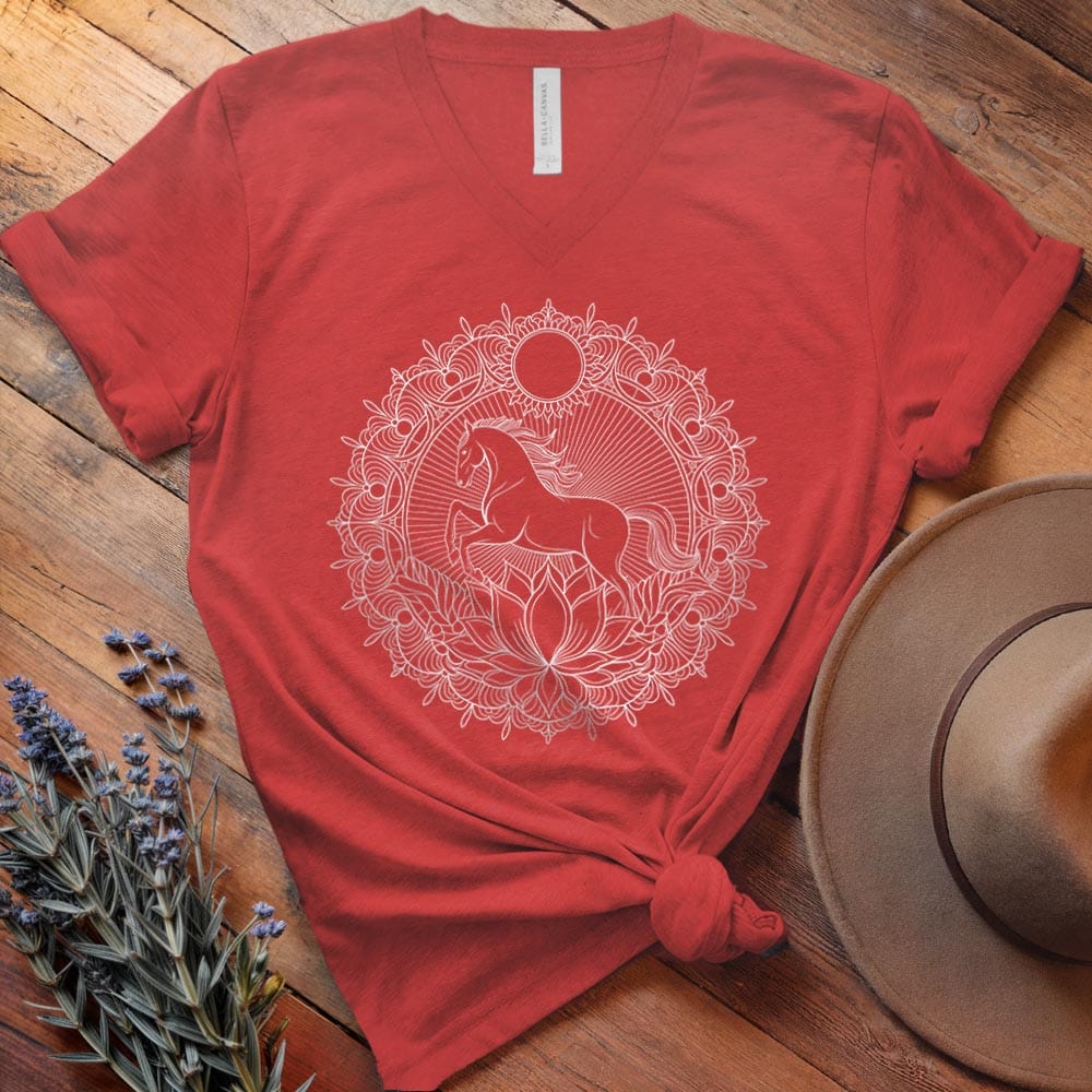 Mandala Horse - V-neck