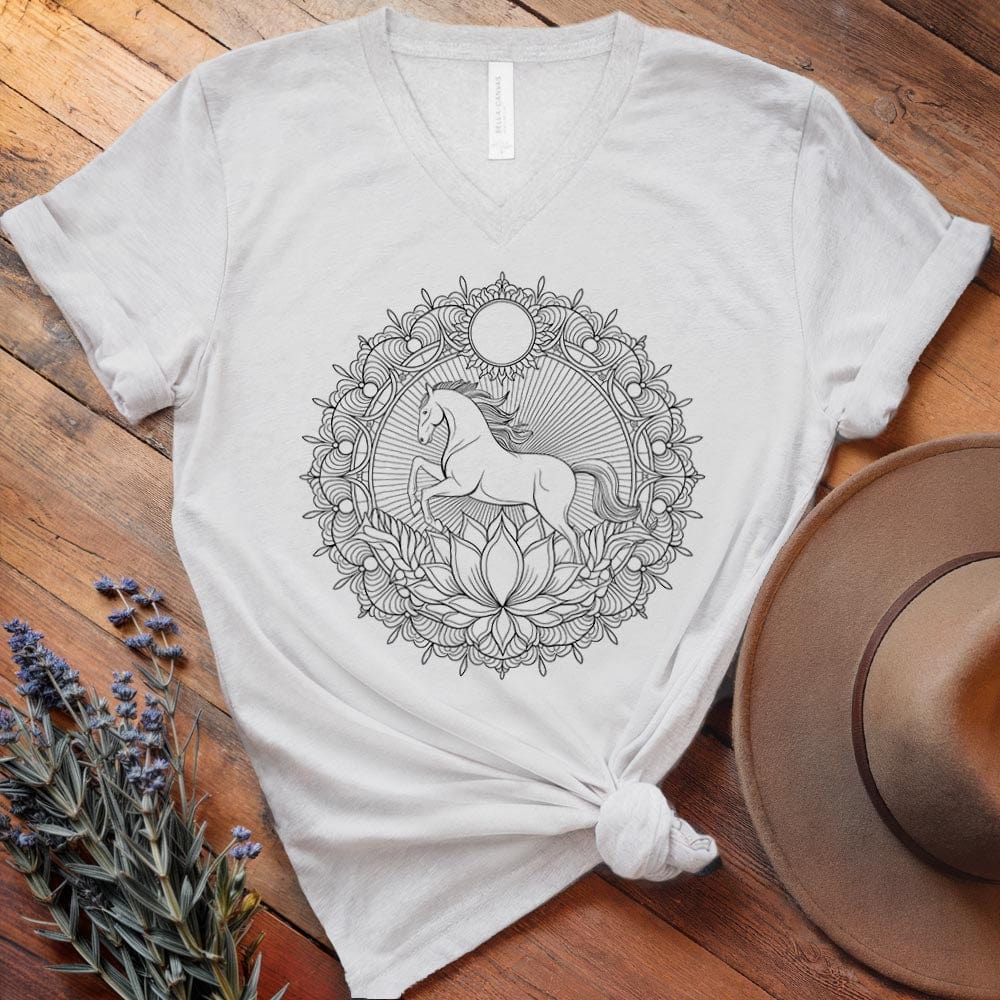 Mandala Horse - V-neck