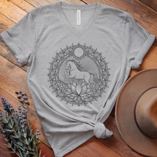 Mandala Horse - V-neck