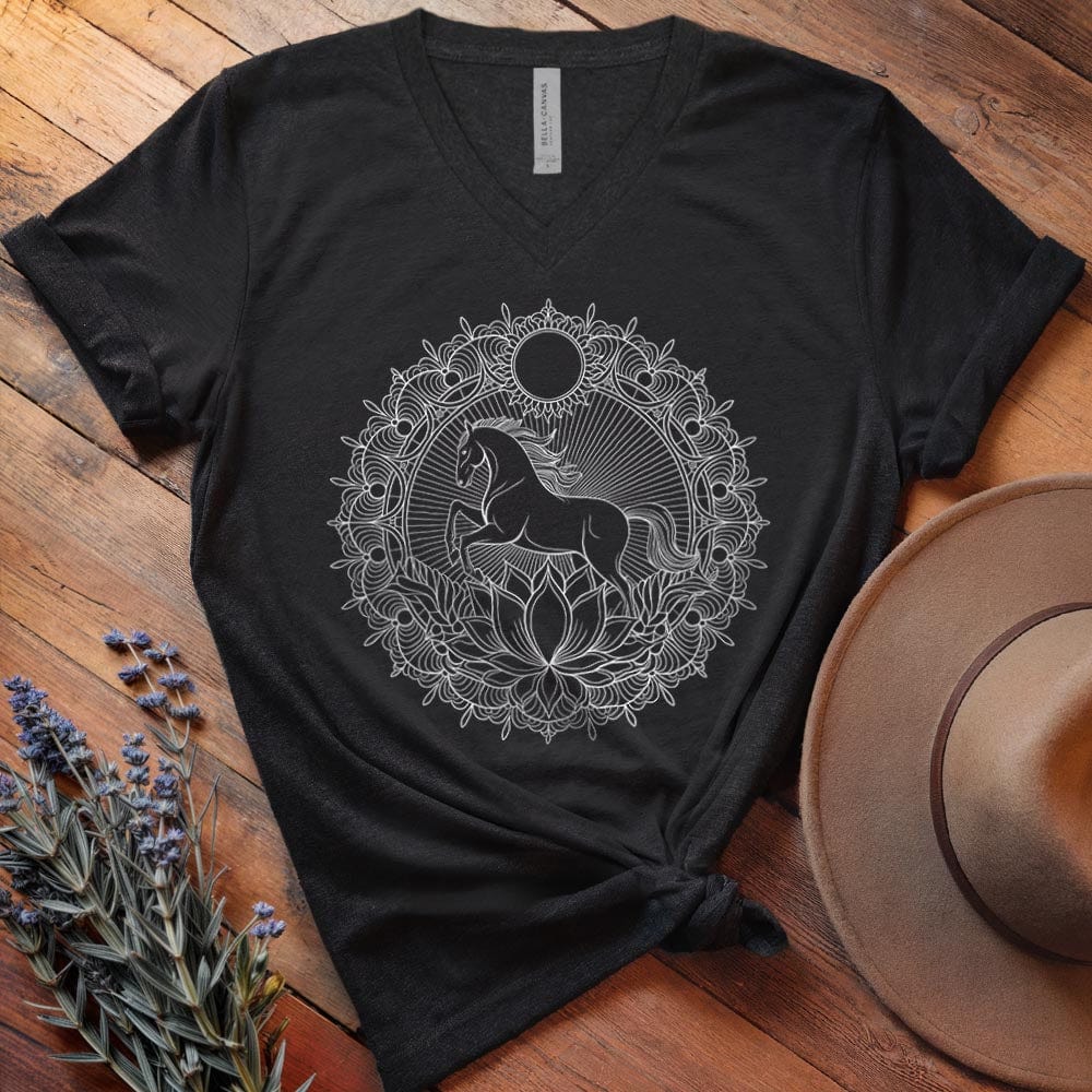 Mandala Horse - V-neck