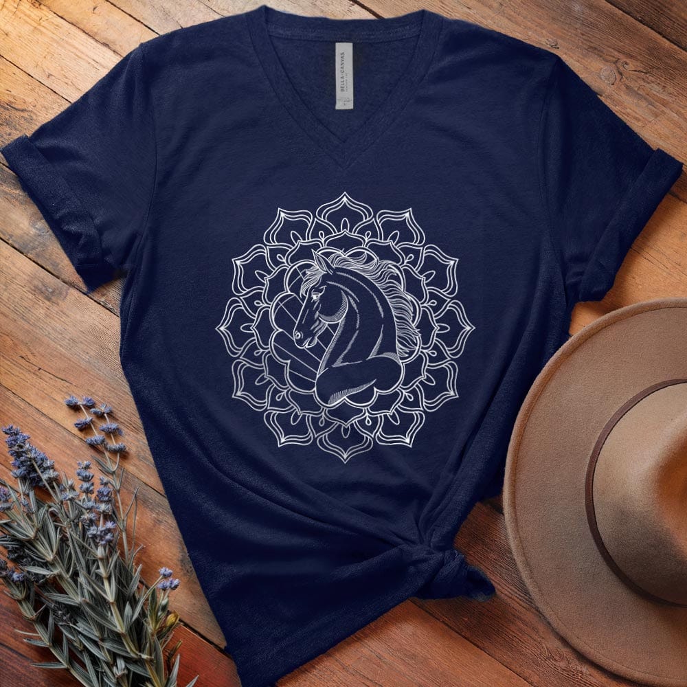 Mandala Horse Head - V-neck