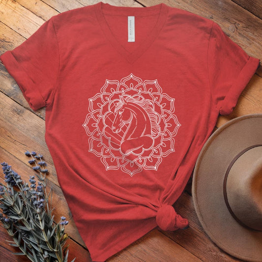 Mandala Horse Head - V-neck