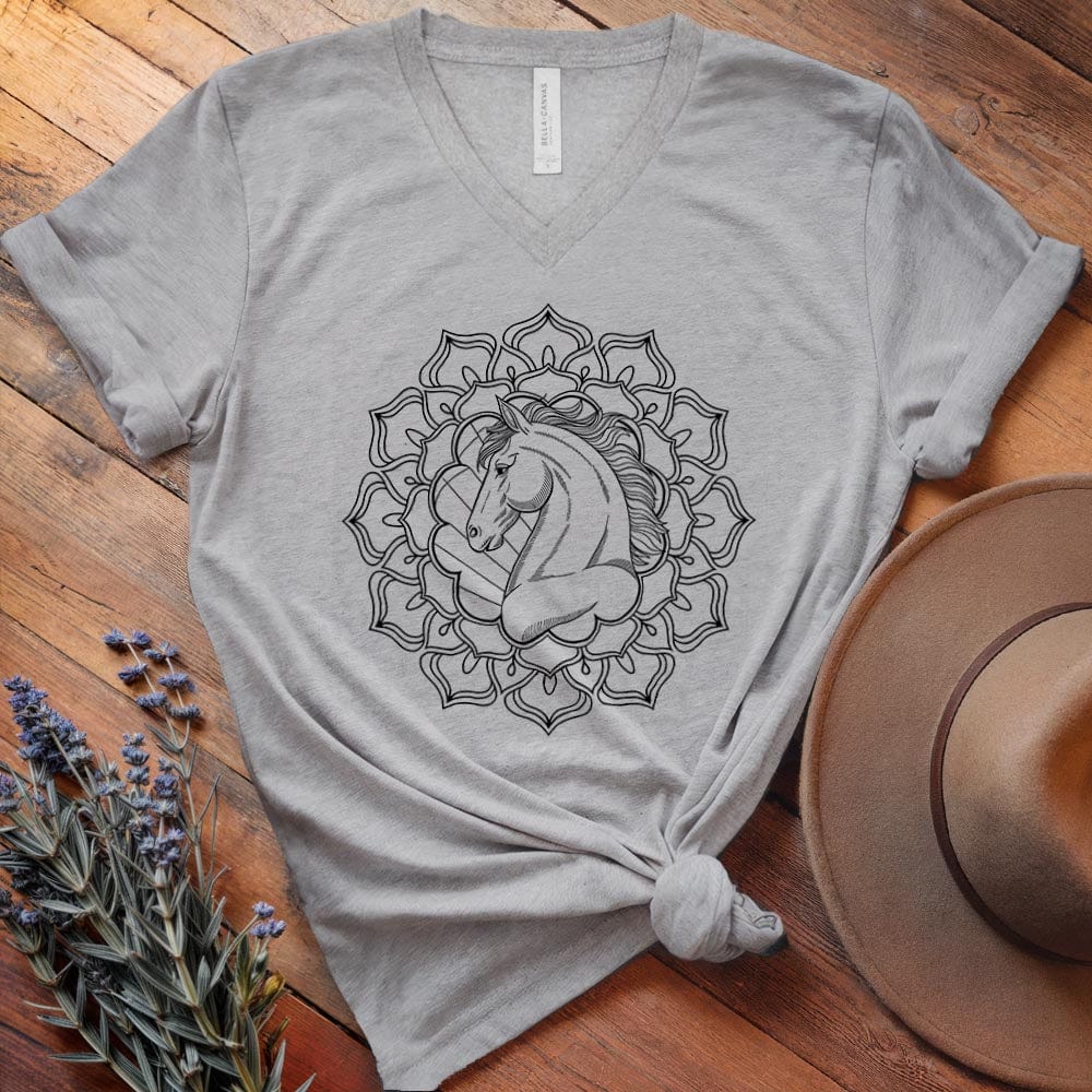 Mandala Horse Head - V-neck