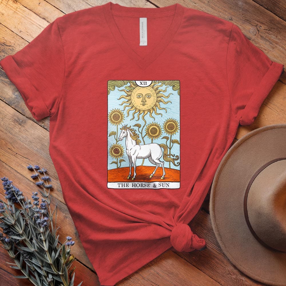 Horse Tarot Card - V-neck