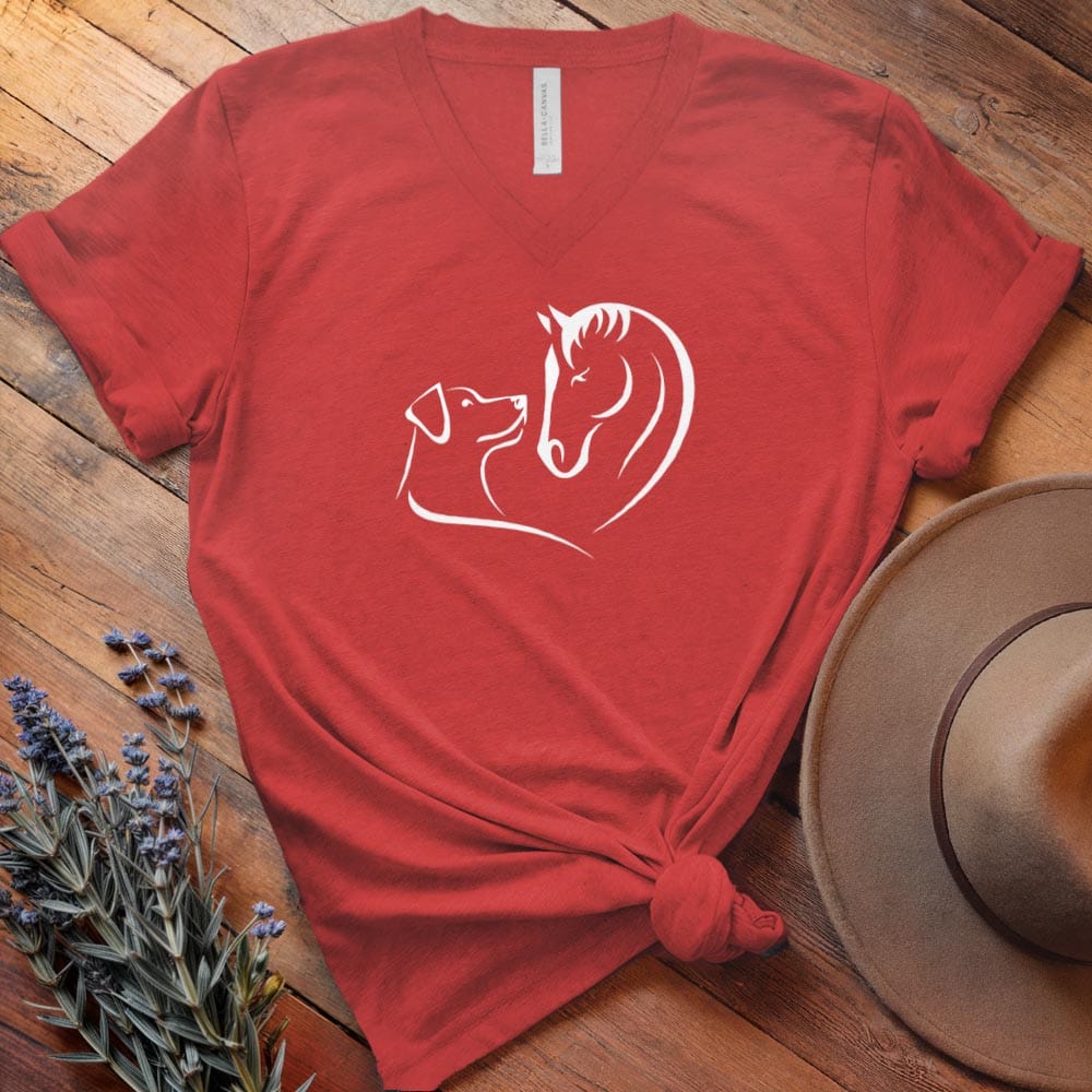 Horse & Dog Love - V-neck