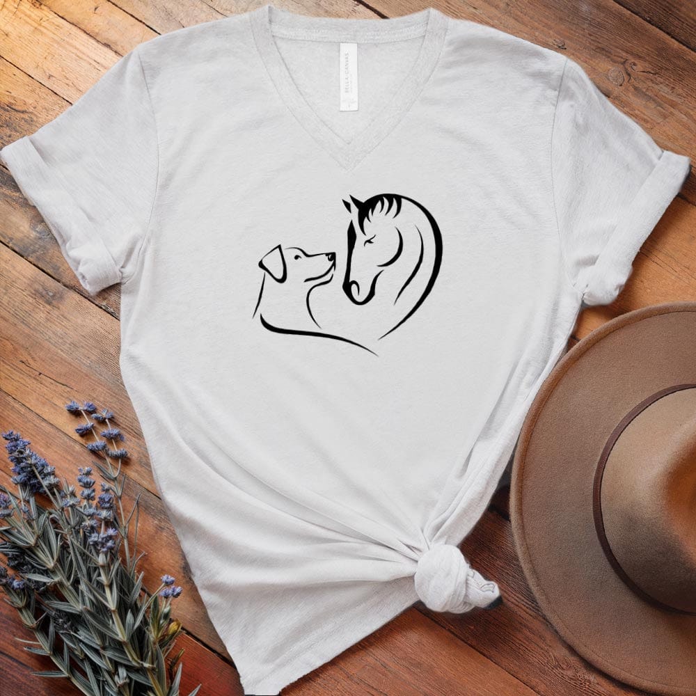 Horse & Dog Love - V-neck