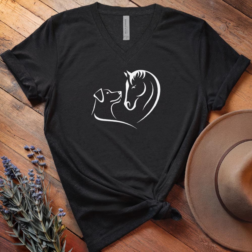 Horse & Dog Love - V-neck