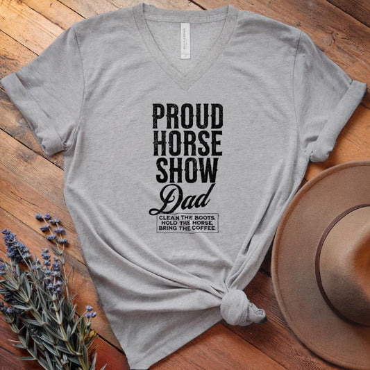Proud Horse Show Dad - V-neck
