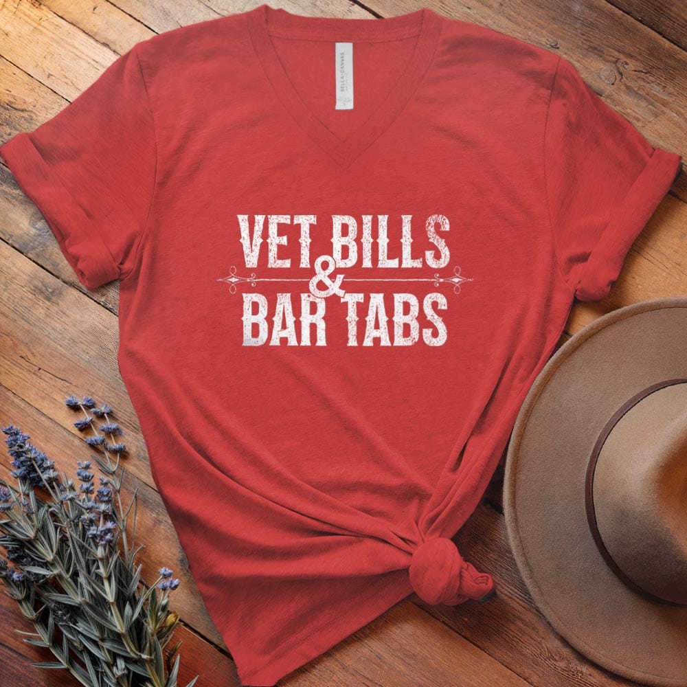 Vet Bills & Bar Tabs - V-neck