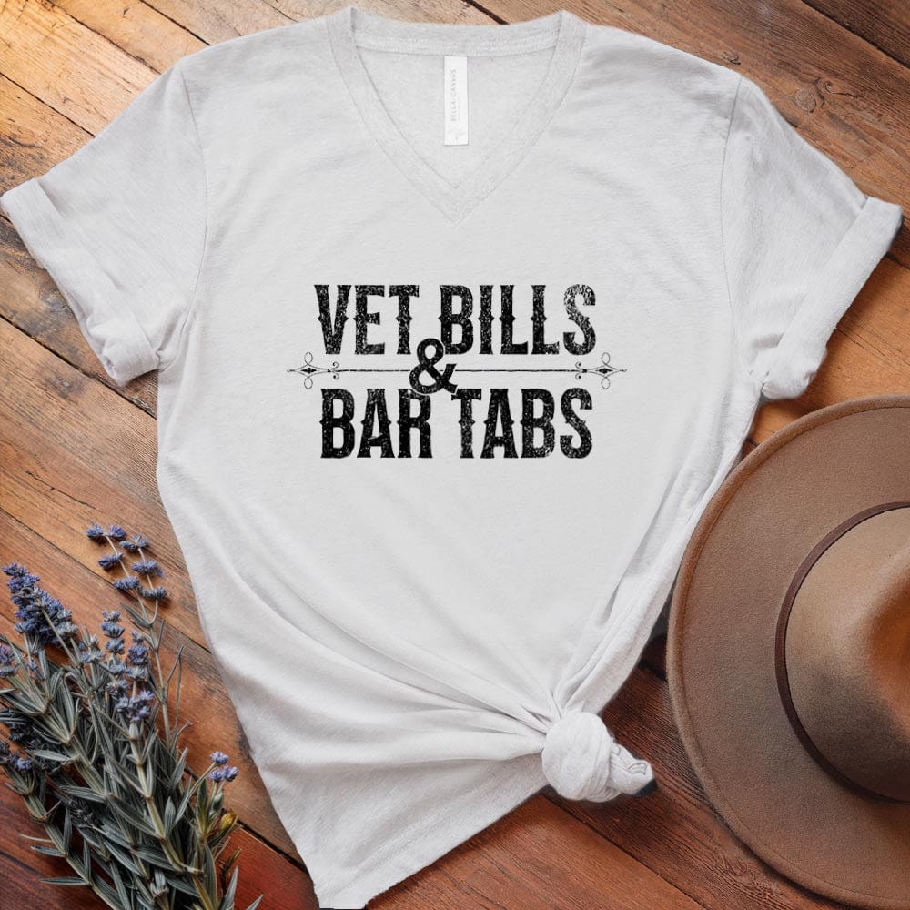 Vet Bills & Bar Tabs - V-neck