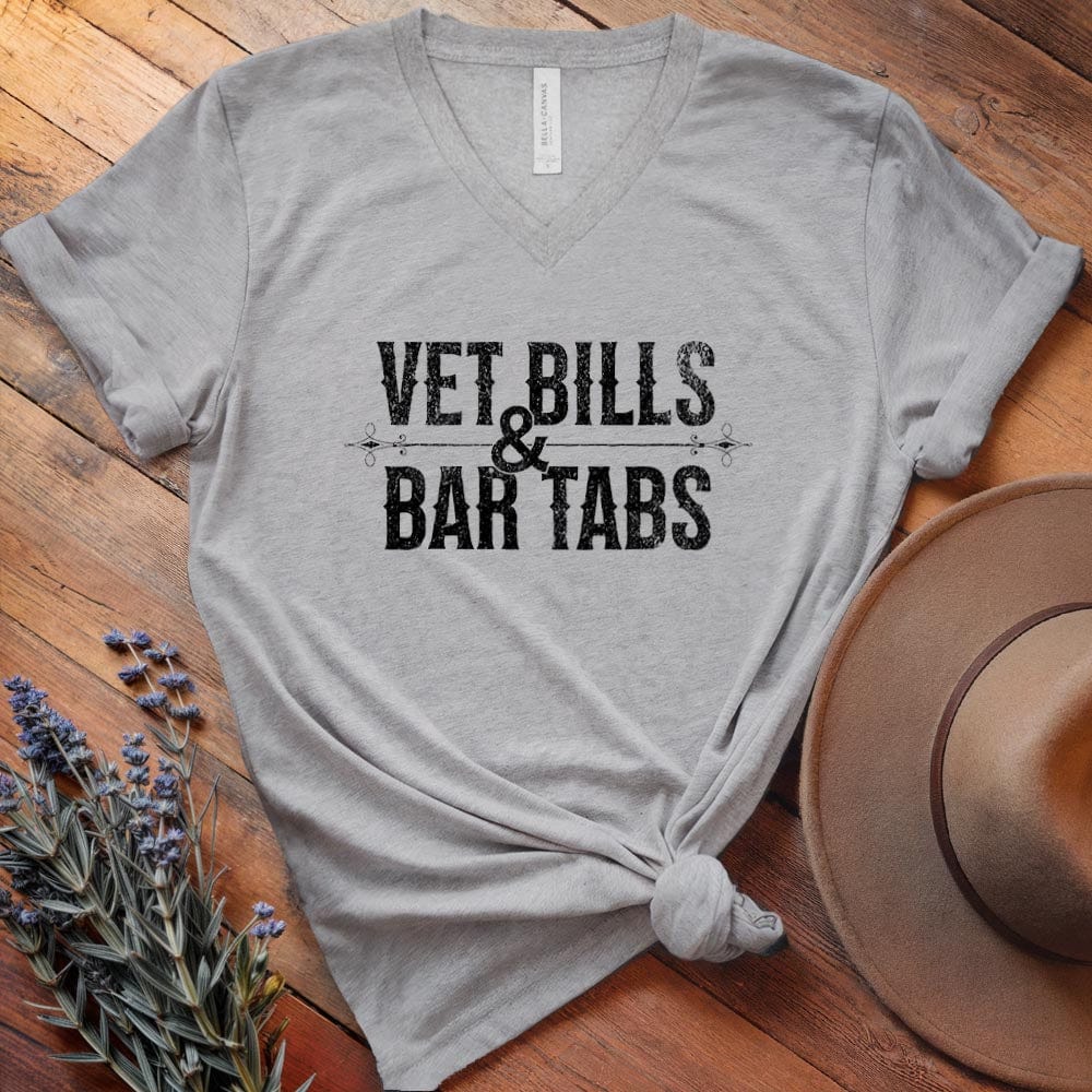 Vet Bills & Bar Tabs - V-neck