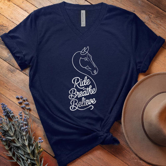 Ride, Breath, Believe - V-neck