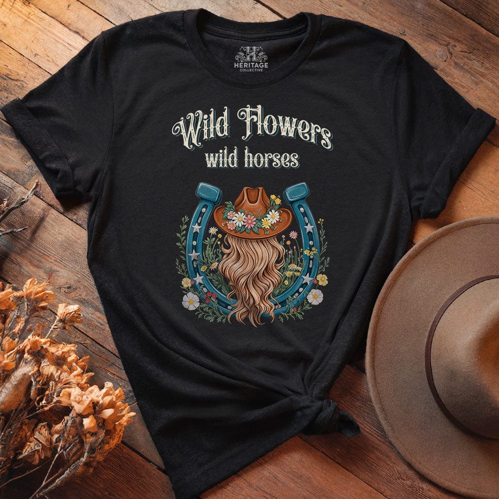 WILD FLOWERS WILD HORSES