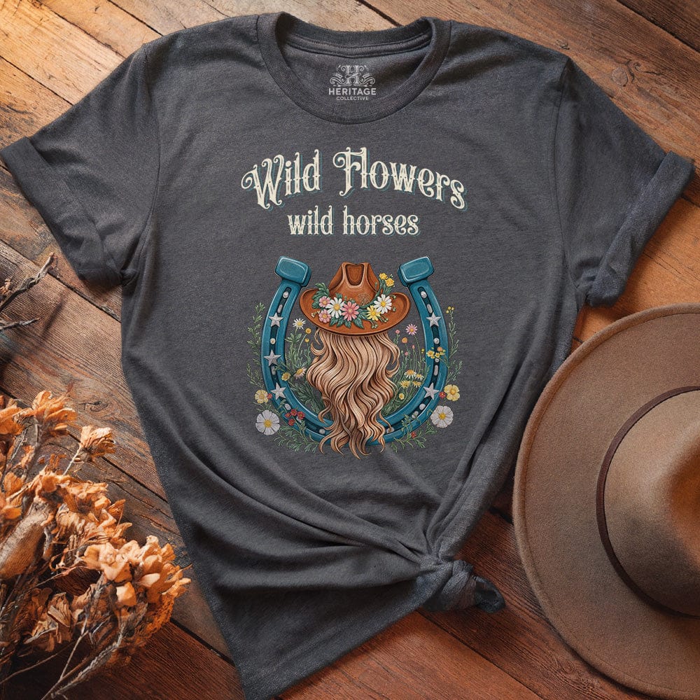 WILD FLOWERS WILD HORSES