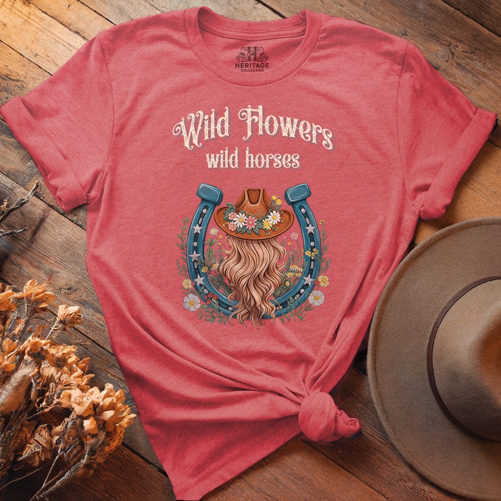WILD FLOWERS WILD HORSES