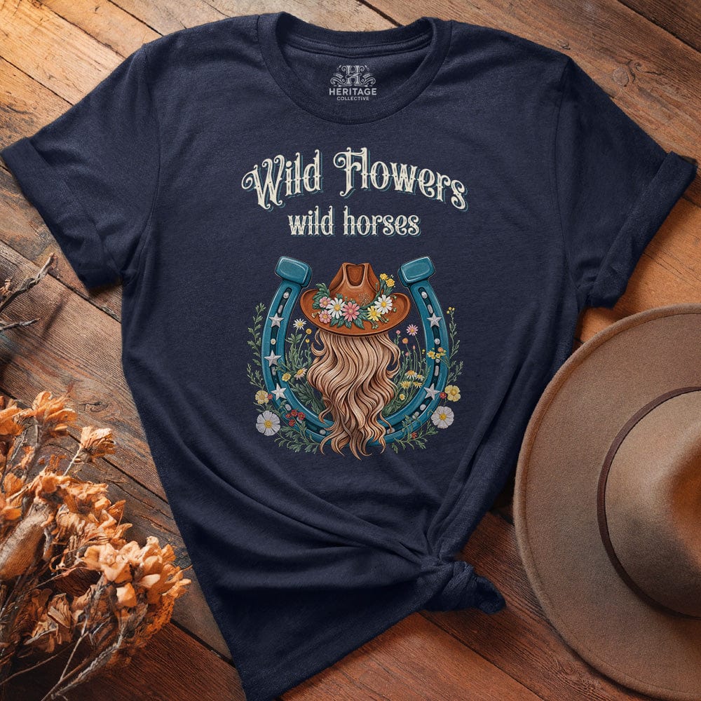 WILD FLOWERS WILD HORSES