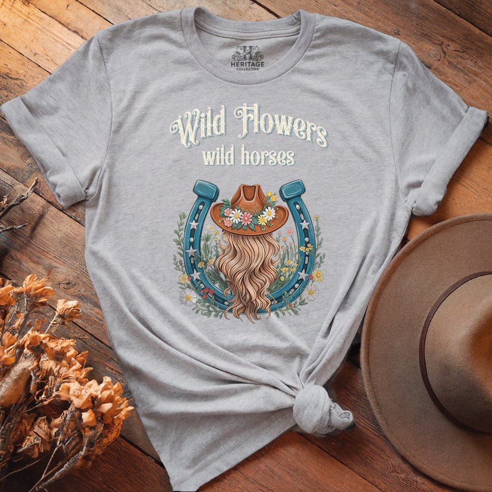WILD FLOWERS WILD HORSES