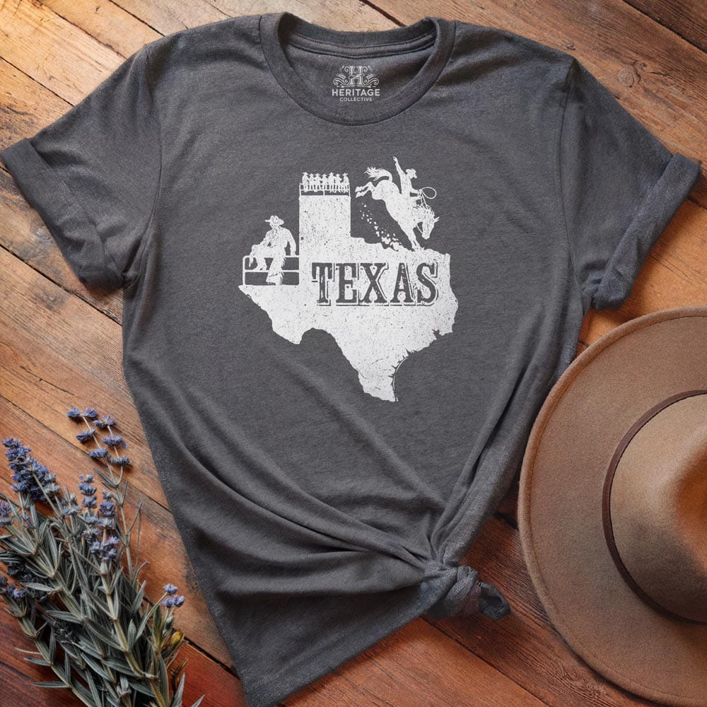 Texas Map Rodeo T-shirt