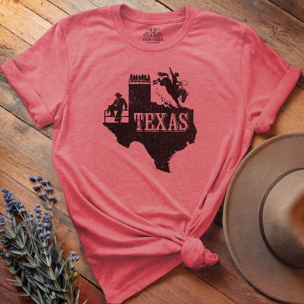 Texas Map Rodeo T-shirt