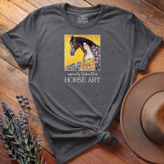 Horse Art Klimt  - Relaxed Tee