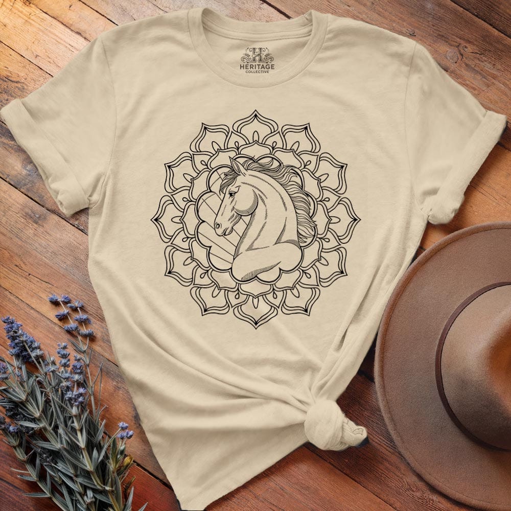 Mandala Horse Head T-shirt