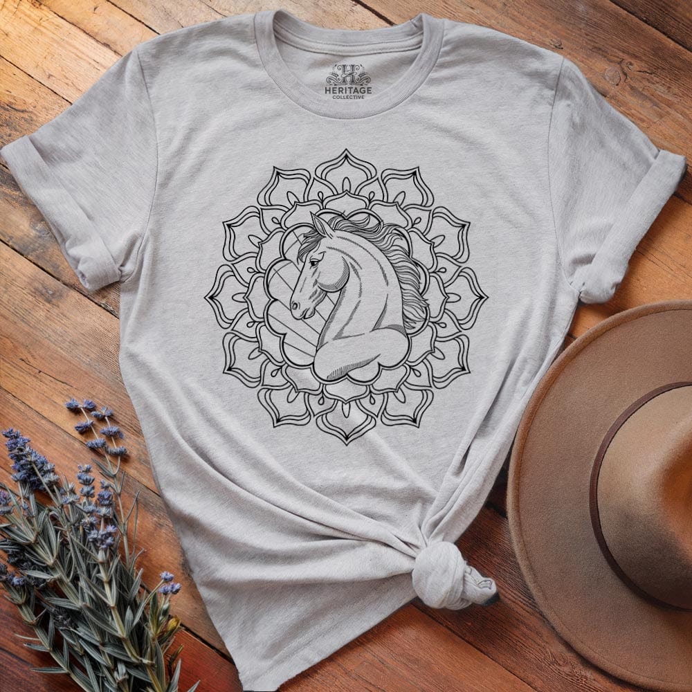 Mandala Horse Head T-shirt