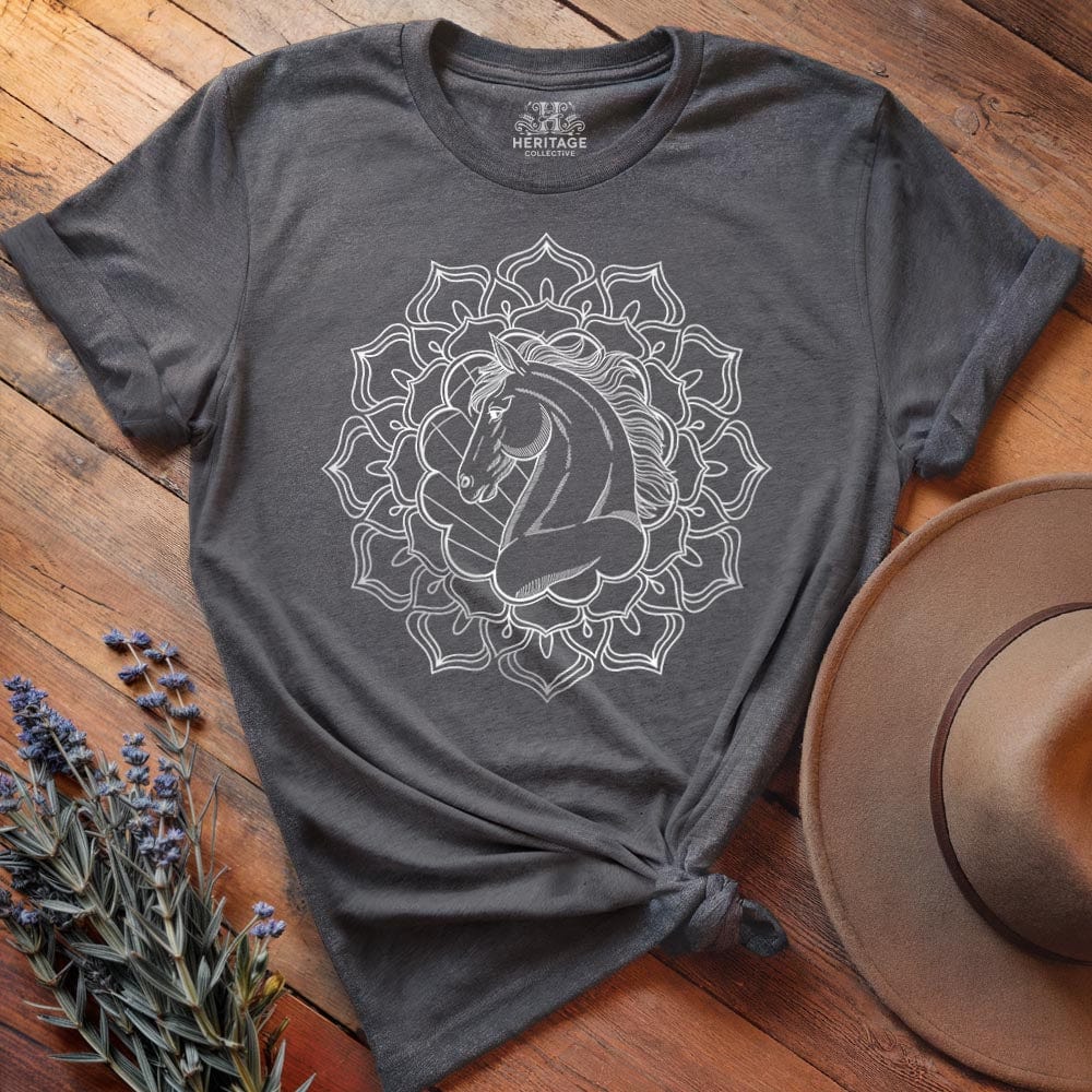 Mandala Horse Head T-shirt