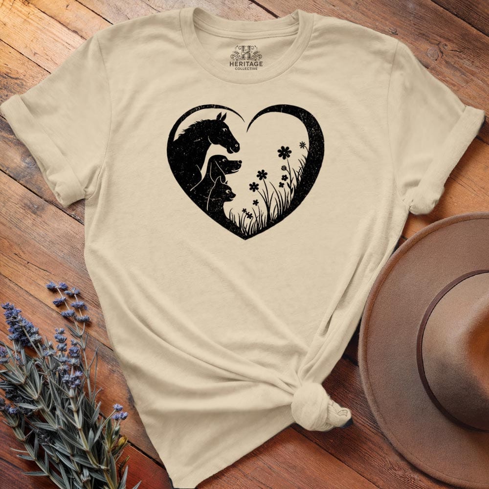 Horse, Dog & Cat love