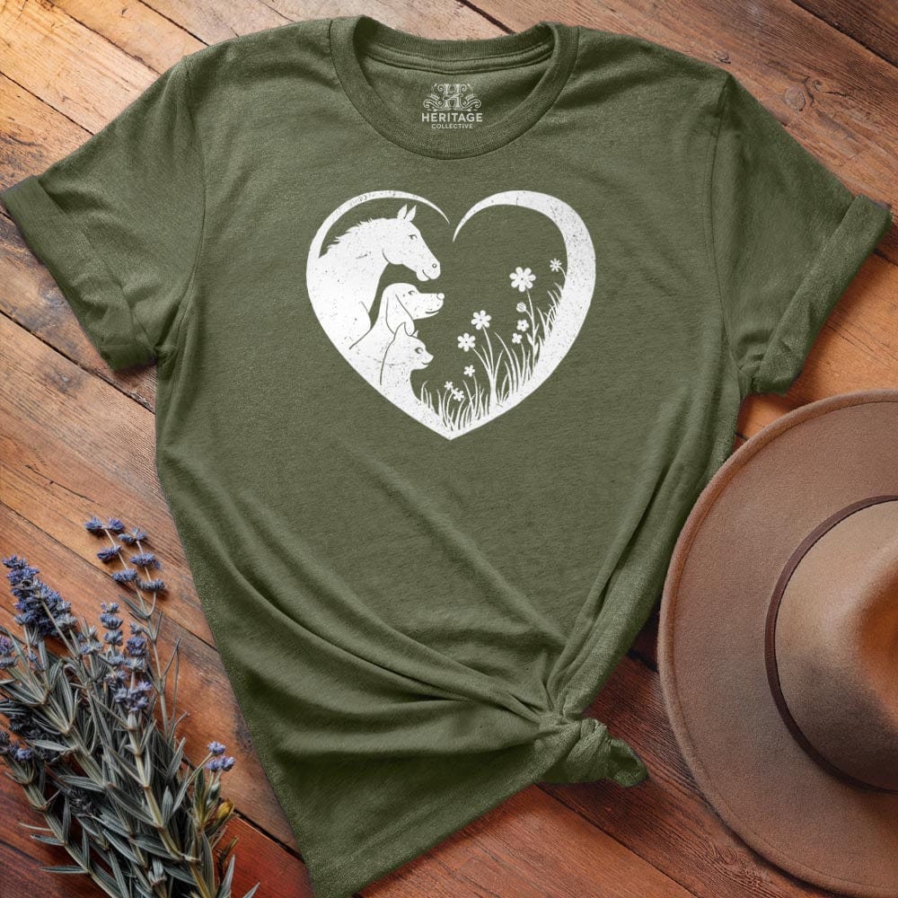 Horse, Dog & Cat love