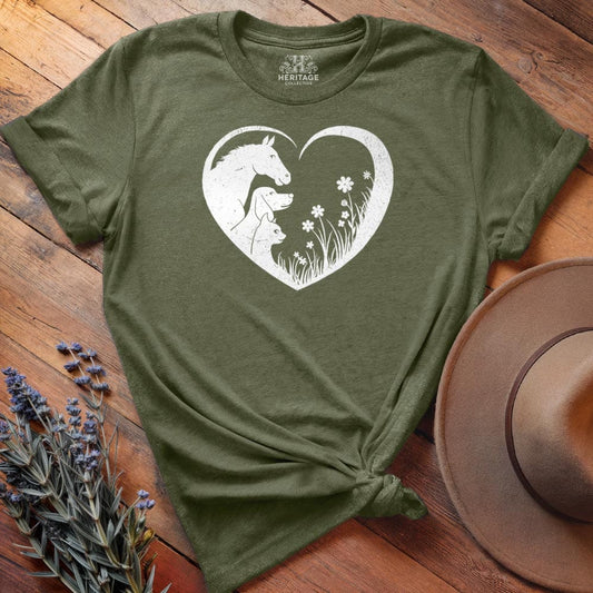 Horse, Dog & Cat love