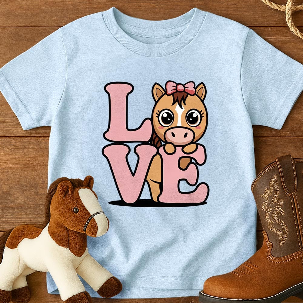 Kawaii Horse Love - Youth Shirt