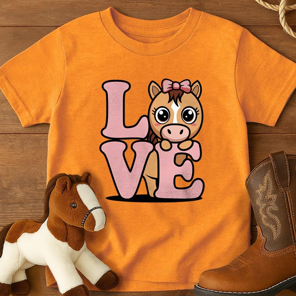 Kawaii Horse Love - Youth Shirt